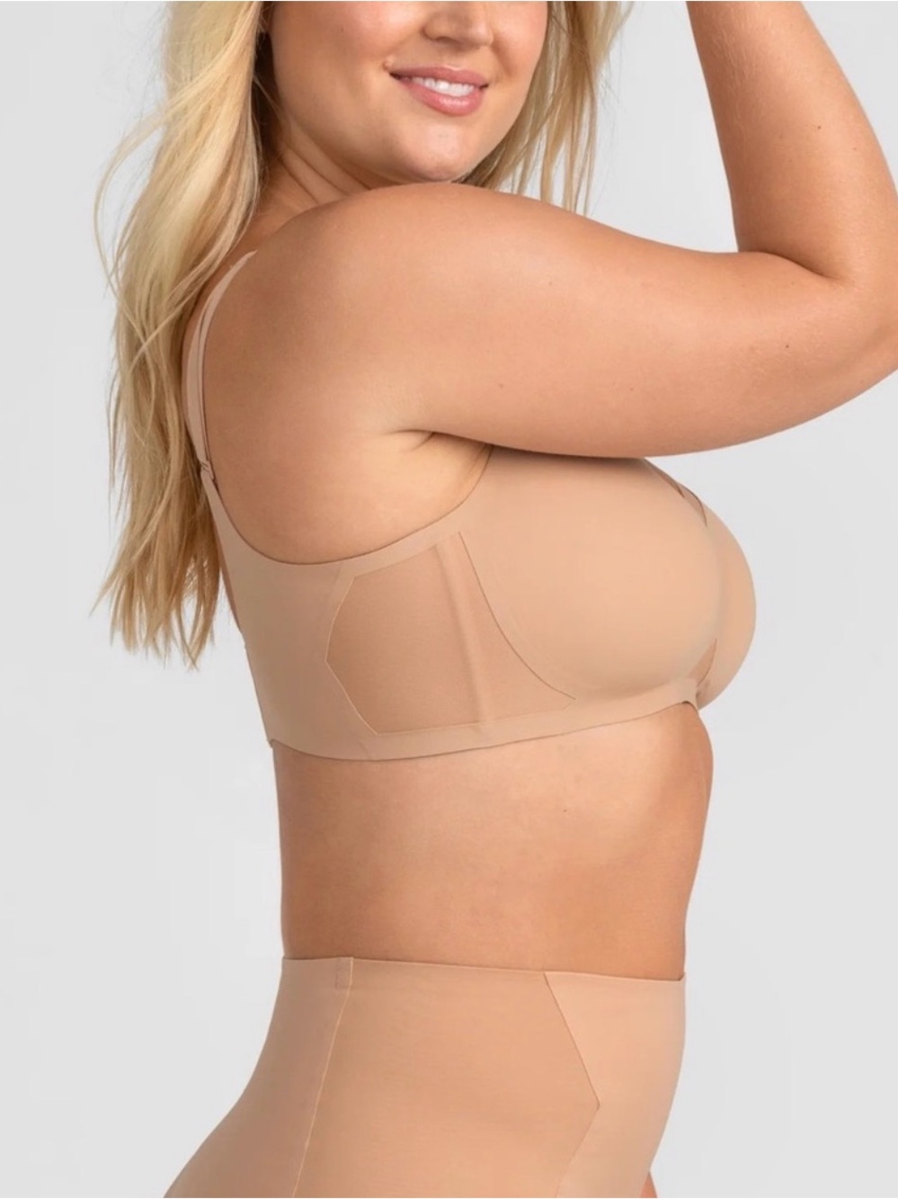 Honeylove Crossover Bra 2X+ 42E/42F/42G SAND - Picture 2 of 10